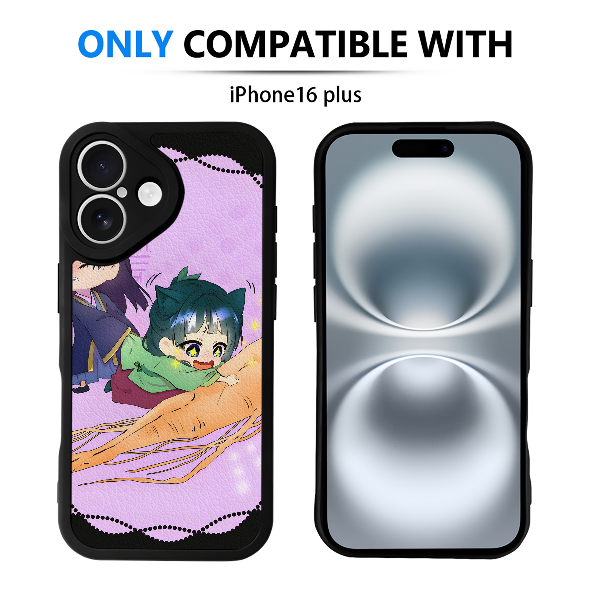 （画像用） 薬屋のひとりごと The Apothecary Diaries 【iPhone 16シリーズ対応】シリコンスマホケース（レザー調） 材質：シリコン